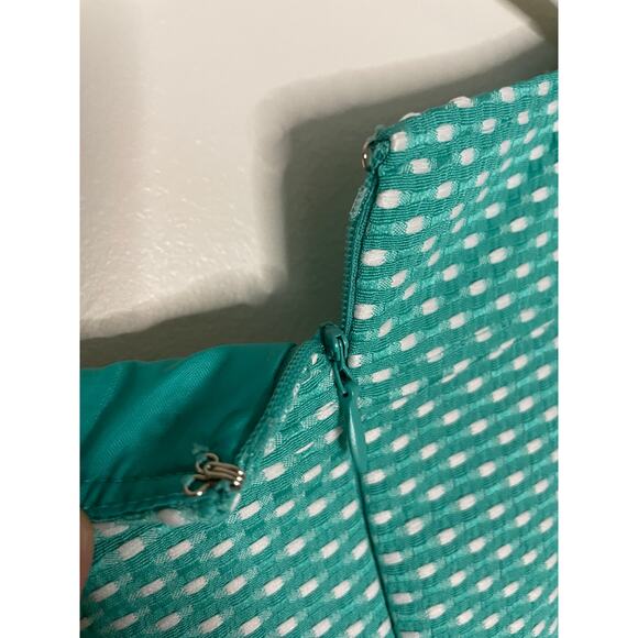 Chelsea Rae SZ 4 Turquoise & White Dress - Picture 4 of 9